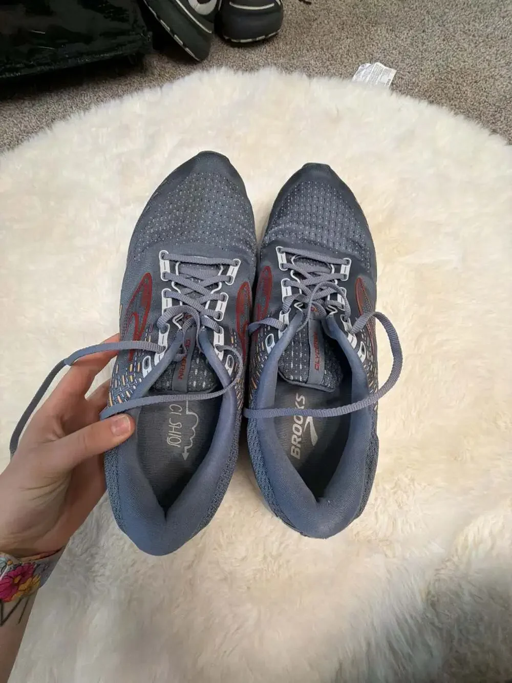 Brooks Glycerin 20 Men's Neutral Running Shoes Gray Orange